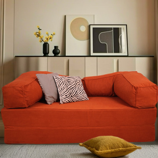 灯芯绒沙发床可折叠两用多功能小户型客厅卧室懒人沙发床两用