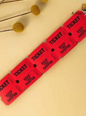 100 Pcs Lottery Tickets Raffle Carnival Decorations Paper