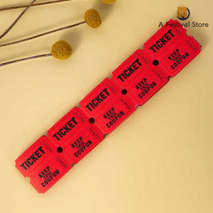 100 Pcs Lottery Tickets Raffle Carnival Decorations Paper