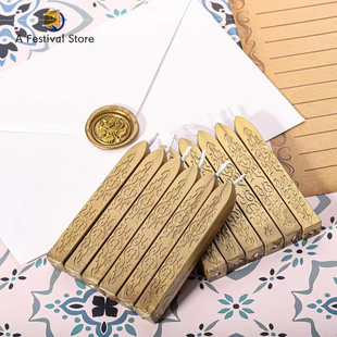 Sealing Wax Sticks with Wicks, Antique Wax Seal Sticks