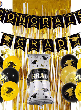 12Pcs Graduation Balloon Party Congrats Gard Party Supplies