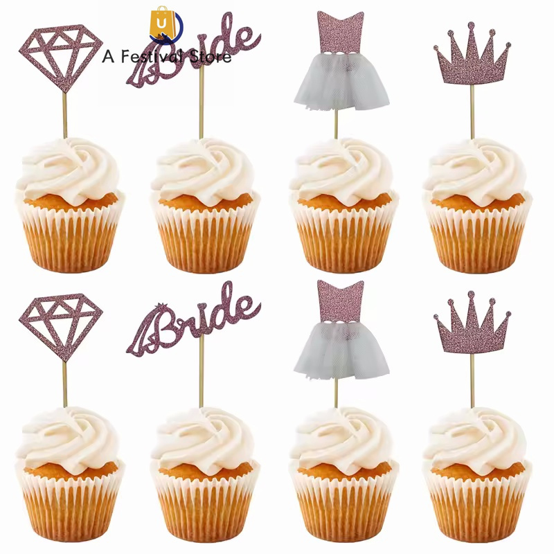 Bridetobe拉旗头纱蛋糕插牌