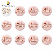 Bride Badges Team Tribe Bridesmaid 12pcs Gifts Wedd