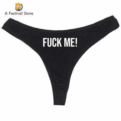 FuckMe单身派对黑色女士内裤