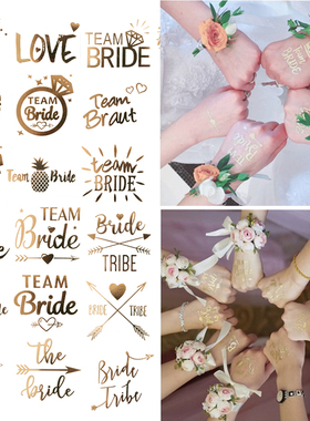 10/20pcs Bridal Team Temporary Tattoo Bachelorette Party Hen