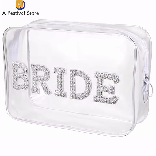 bride新娘透明化妆包旅行结婚