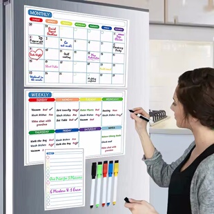 Magnetic Calendar For Fridge Monthly Weekly Planner Calendar
