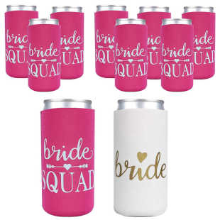 Flamingo Party Supplies LETS FLAMINGLE 11 Can Cooler Sleeve