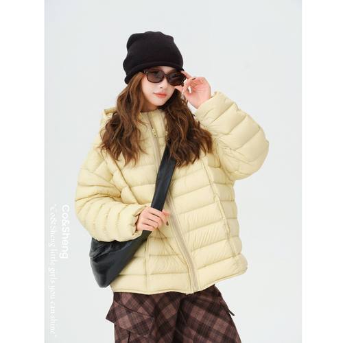 南枝落叶/ 可溯源 三星安心羽绒 短款羽绒服设计款Co&Sheng