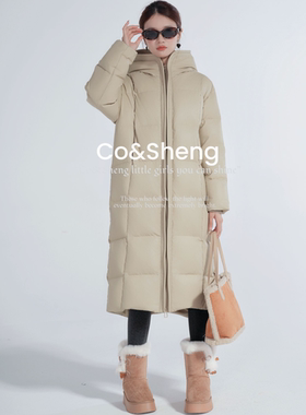 冬日恋岛/ 可溯源 三星安心羽绒 长款保暖羽绒服 co&sheng