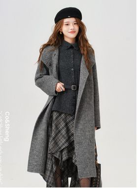 纵序之光/Co&Sheng重生小个子定制双面呢秋冬羊毛大衣时尚气质