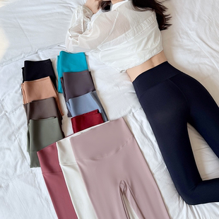 薄款 冰丝裸感新款 收腹提臀芭比瑜伽打底裤 女外穿夏季 小个子鲨鱼裤