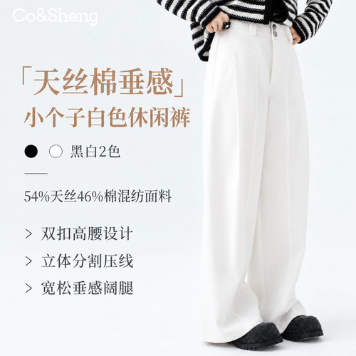 重生天丝高腰显瘦阔腿裤