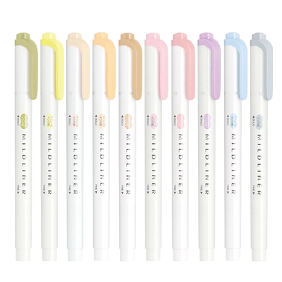 双头斑马荧光笔新色WKT7手账