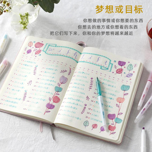 日本PILOT百乐ILMILY限定套装手账系列可擦荧光笔CTC变色钢珠笔小学生用文具手帐用套装手账尺彩色中性笔