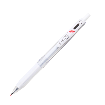 限定款斑马JJ99红色羽毛中性笔