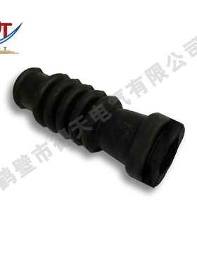 新能源汽车连接器318-9024保护套耐腐蚀黑色橡胶件耐老化喇叭形