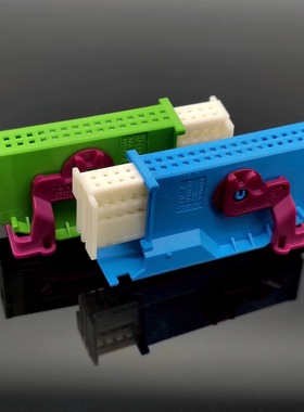 汽车1719057-1护套32pin孔仪表插头连接器塑料国产件专用绿色胶壳