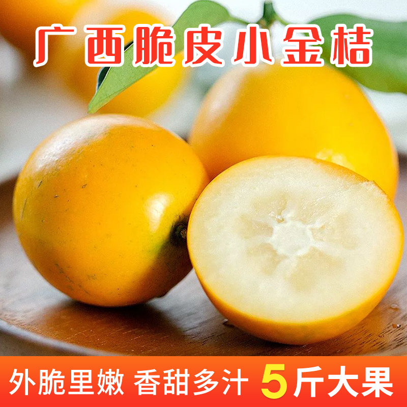桂林脆皮小金桔广西桔子5斤新鲜水果当季整箱3斤砂糖橘子大果柑桔,水产肉类/新鲜蔬果/熟食,桔子,淘宝优惠券,粉丝福利购,淘宝优惠卷