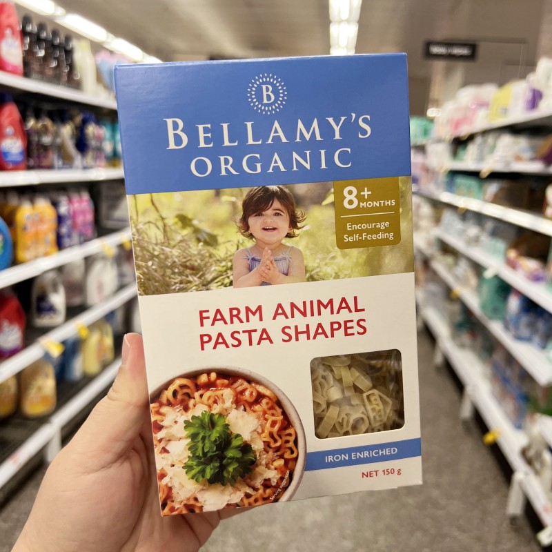 现货澳洲贝拉米有机动物造型蔬菜通心面婴儿意面7+8+9+Bellamy's