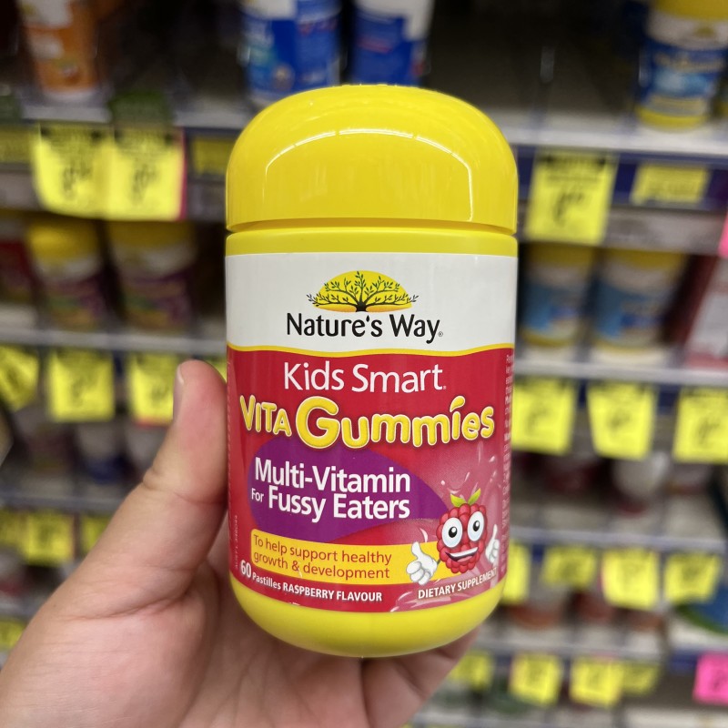 现货澳洲Kids Smart挑食儿童复合维生素软糖偏食60粒Nature's Way