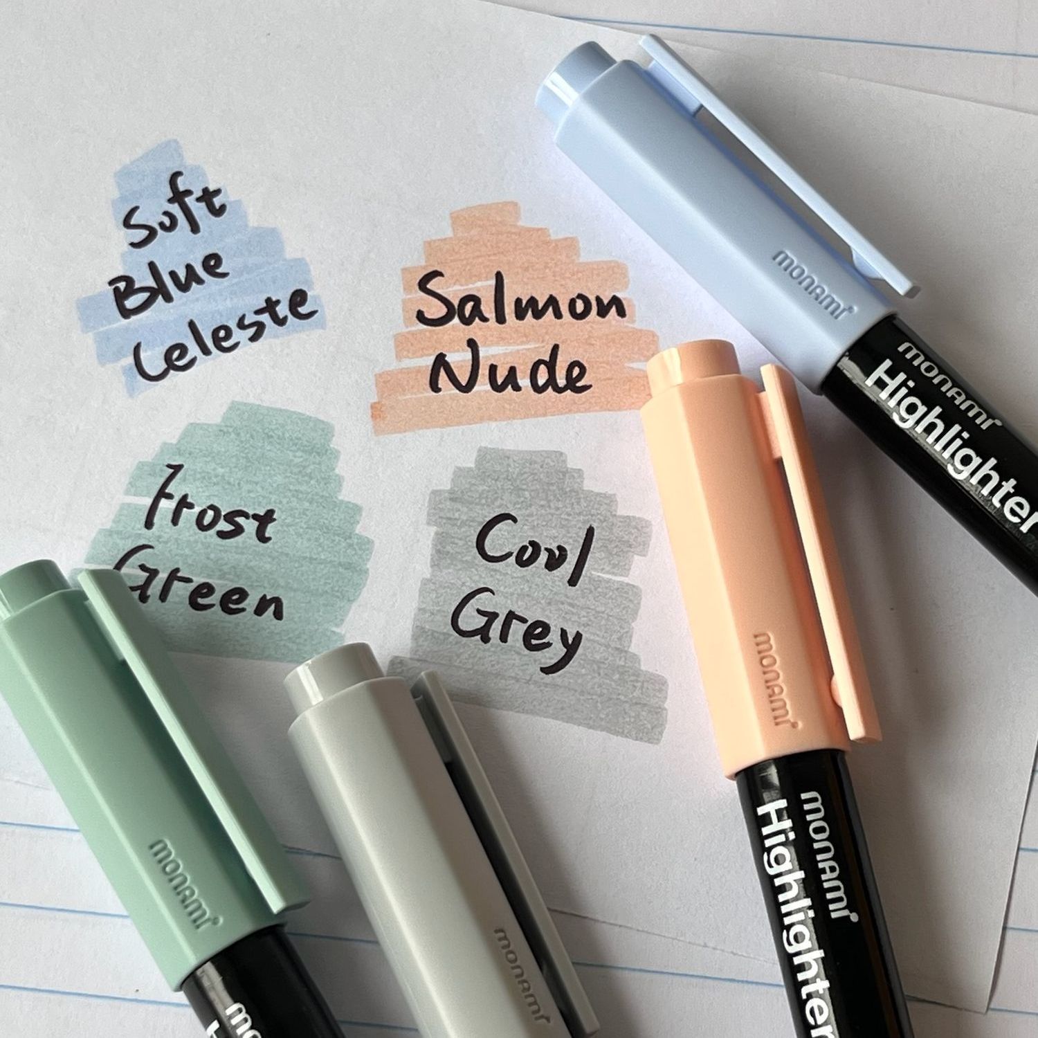 monami慕那美莫兰迪色荧光笔彩笔