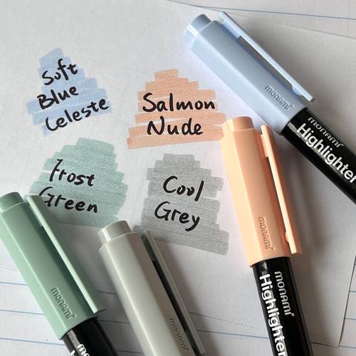 monami慕那美莫兰迪色荧光笔彩笔