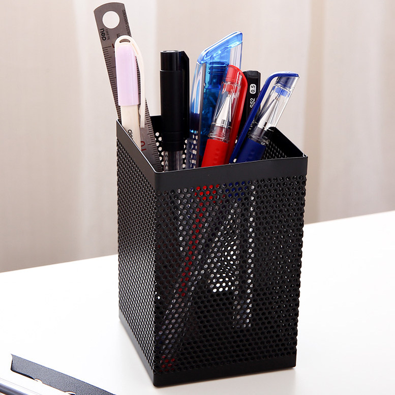 大容量简易笔筒简单办公气质简约放笔的盒子大学生铅笔收纳筒