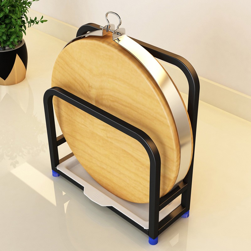 304不锈钢粘板置物架厨房菜板架一体家用砧板锅盖案板面板收纳架