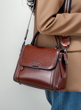 Cale&Klntoe2025新款水桶包真皮女包斜挎包通勤包手提单肩包