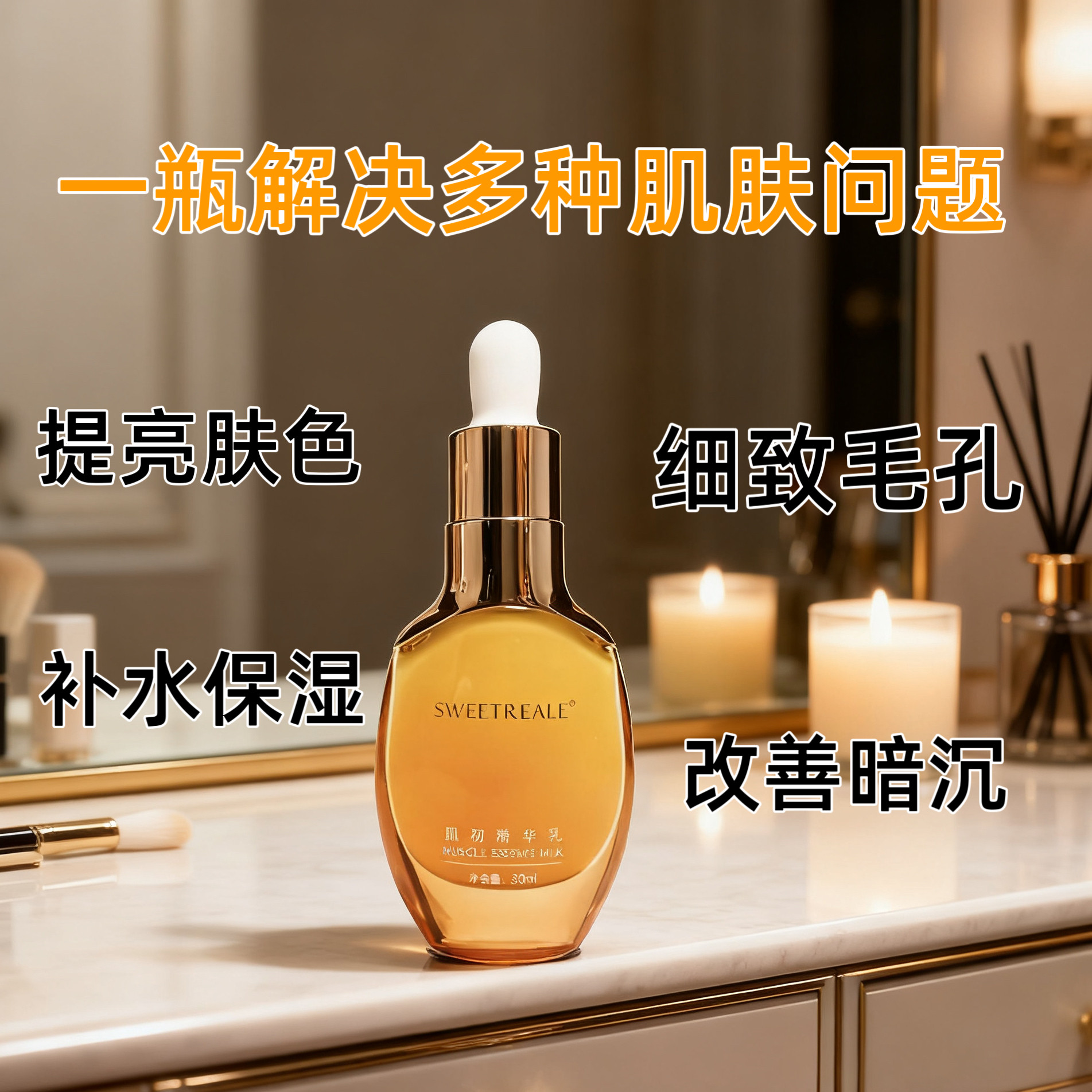 肌灿精华橘灿精华液熬夜肌亲妈