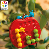 SmartGames毛毛虫吃苹果5岁 益智玩具桌游生日礼物新年礼物