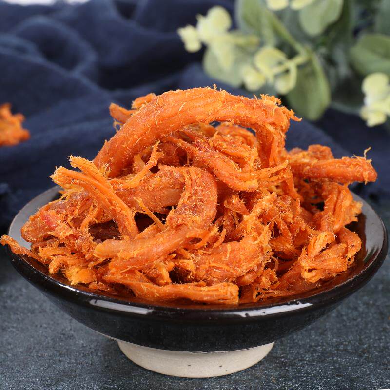 新货纯正手工猪肉条手撕猪肉干五香沙爹肉丝肉脯零食山*姆肉松条