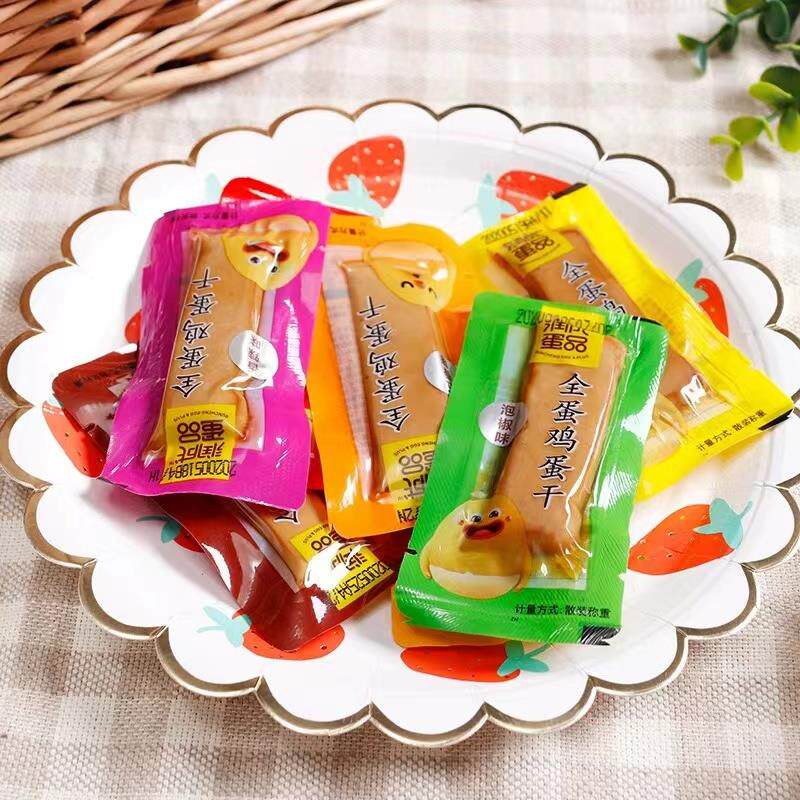 新货鸡蛋干散装小包装零食四川特产麻辣酱香小吃非豆