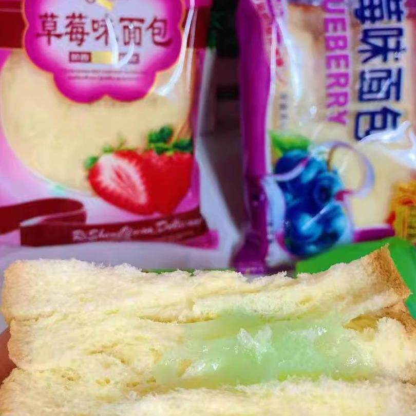 果酱夹心面包日晟源切片面包三明治果酱夹心吐司面包片草莓蓝莓味