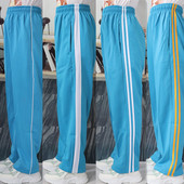 运动裤 天蓝色校服裤 男女初高中小学生一条杠两道杠宽松直筒大码 子