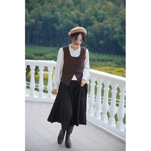 solighter复古羊毛女西装外套