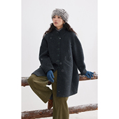 小个子中长款 2026新款 毛呢外套 100%羊毛立领大衣女冬季 solighter