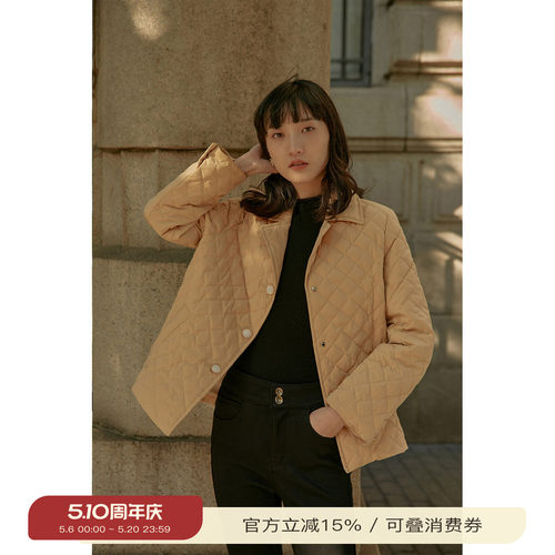 solighter轻薄羽绒服西装翻驳领