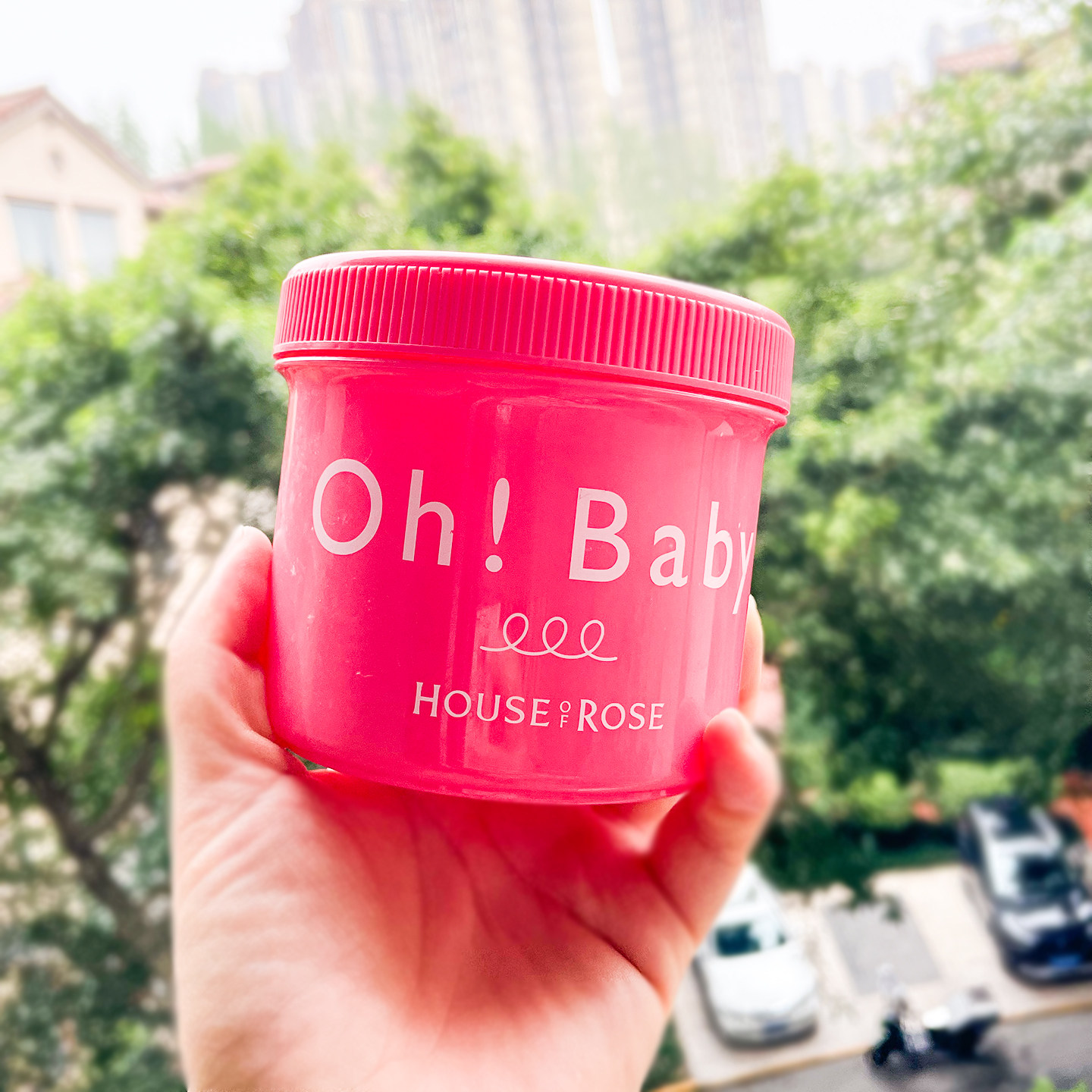 日本HouseofRose玫瑰屋OhBaby磨砂膏身体去角质蚕丝精华嫩肤570g