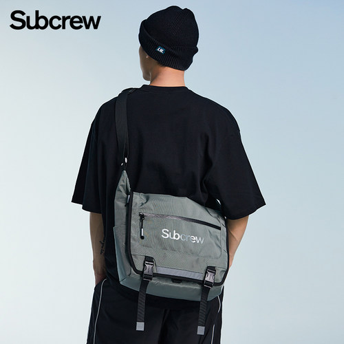 Subcrew休闲潮牌大容量邮差包
