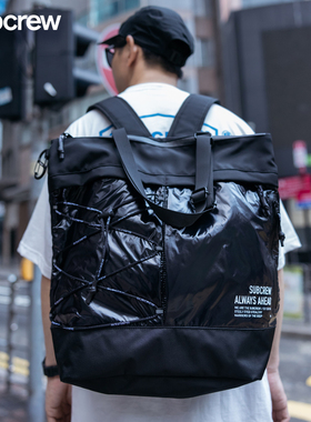 Subcrew李灿森潮牌托特包休闲潮单肩手提包大容量通勤双肩包男女