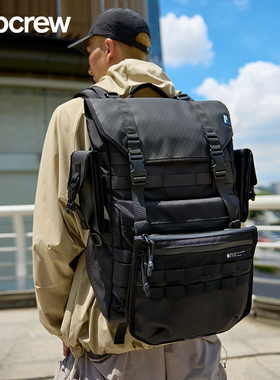 Subcrew男士多功能机能战术组合双肩背包通勤斜挎邮差包单肩包