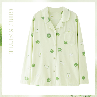 【单件上衣】睡衣女纯棉长袖