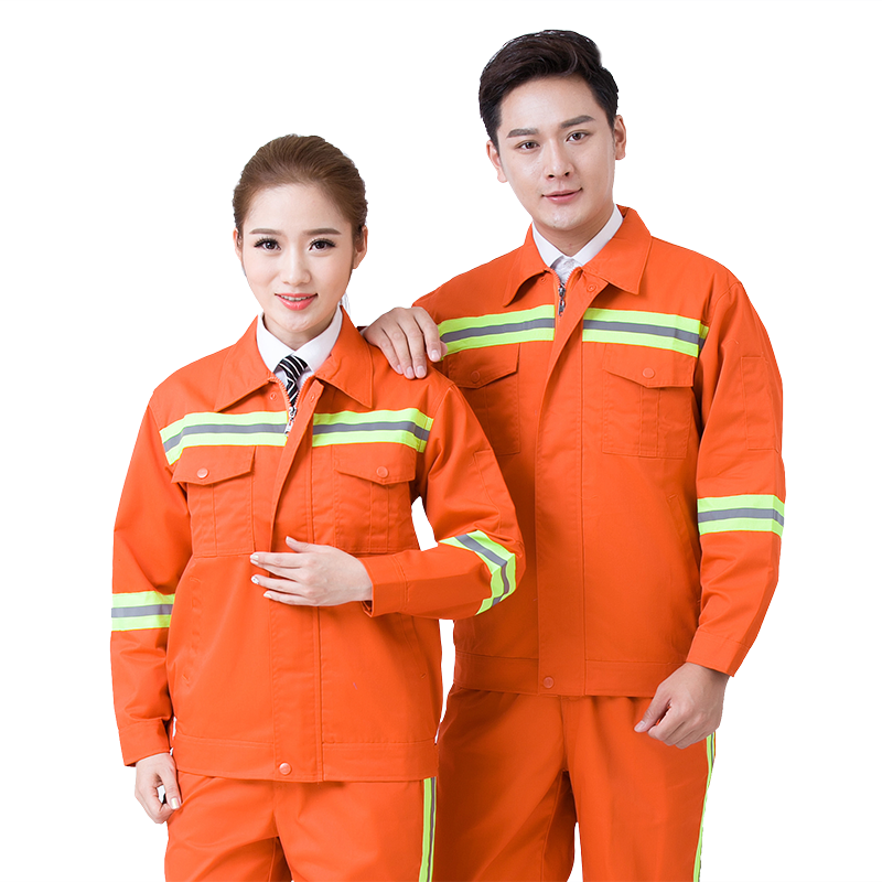 环卫保洁工作服套装男路政反光条
