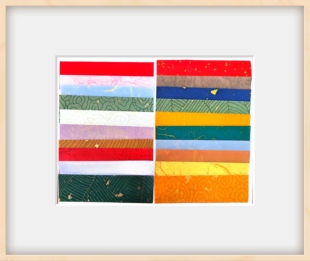 瀛海祥云叶纹蜡染宣纸空白小纸条随机20色20张