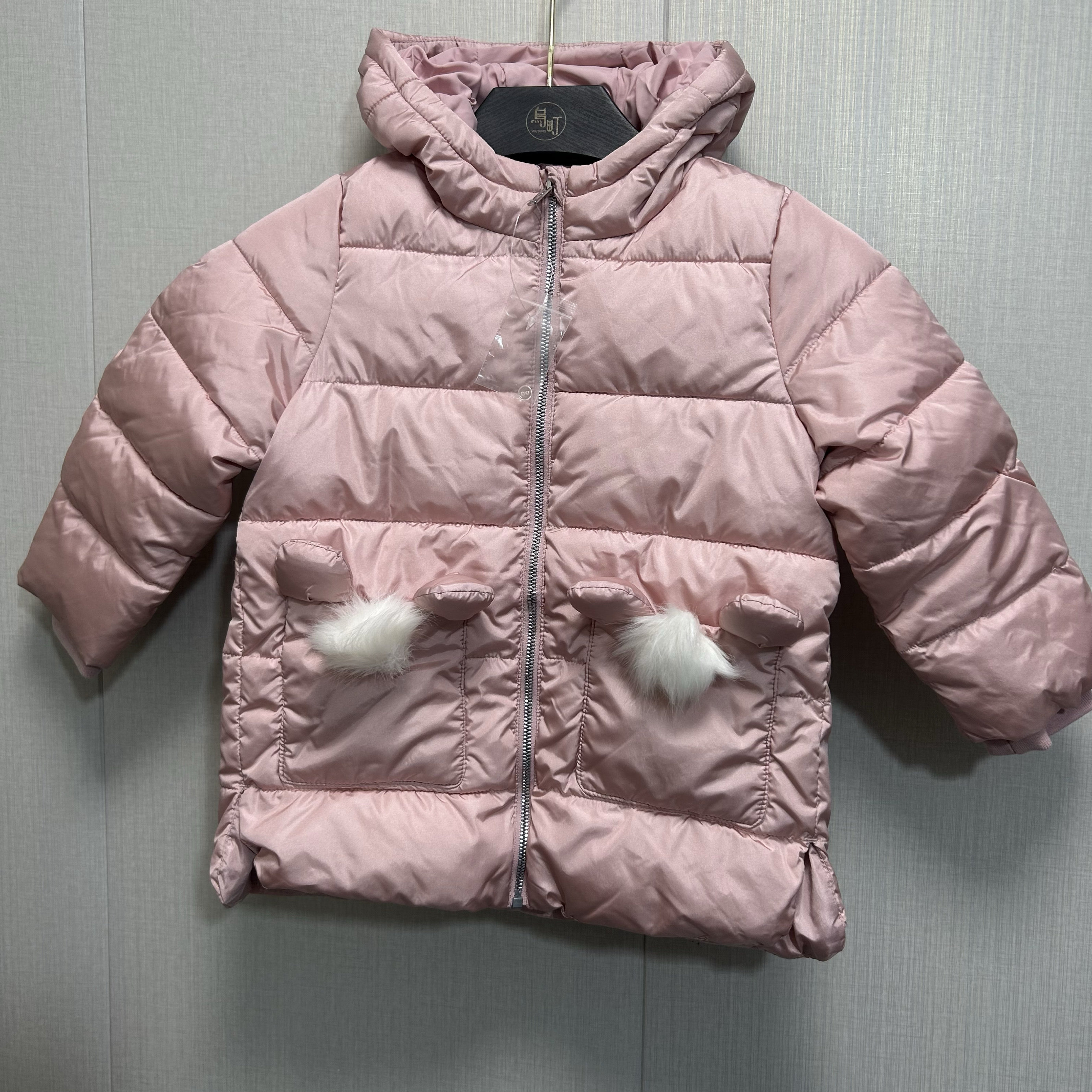 巴家专柜现货秋冬季棉服女小童保暖棉袄加厚反季外套便宜出
