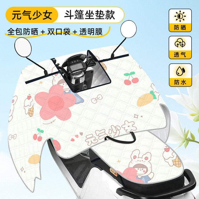 【下单立减50】电动车挡风夏季防晒薄款电瓶摩托防风防水摩托车ZF