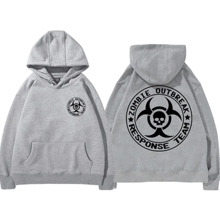 生化危机标志周边保护伞公司周边连帽卫衣男女欧美电影联名外套潮