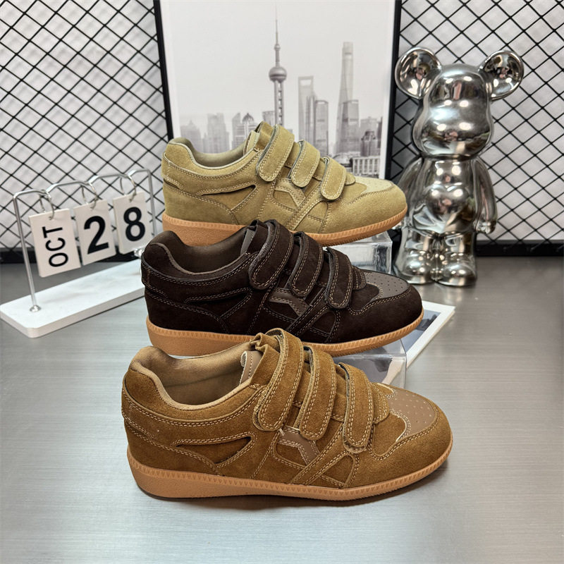 2026春秋新款魔术贴德训鞋平底圆头三重绑带休闲板鞋百搭德训女鞋,女鞋,休闲板鞋,淘宝优惠券,粉丝福利购,淘宝优惠卷